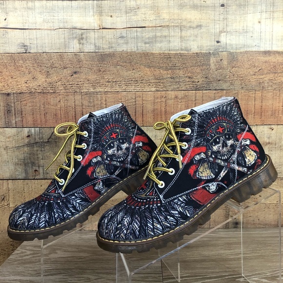 NEW First Dance native skull black lace up boot 8 - Picture 3 of 8